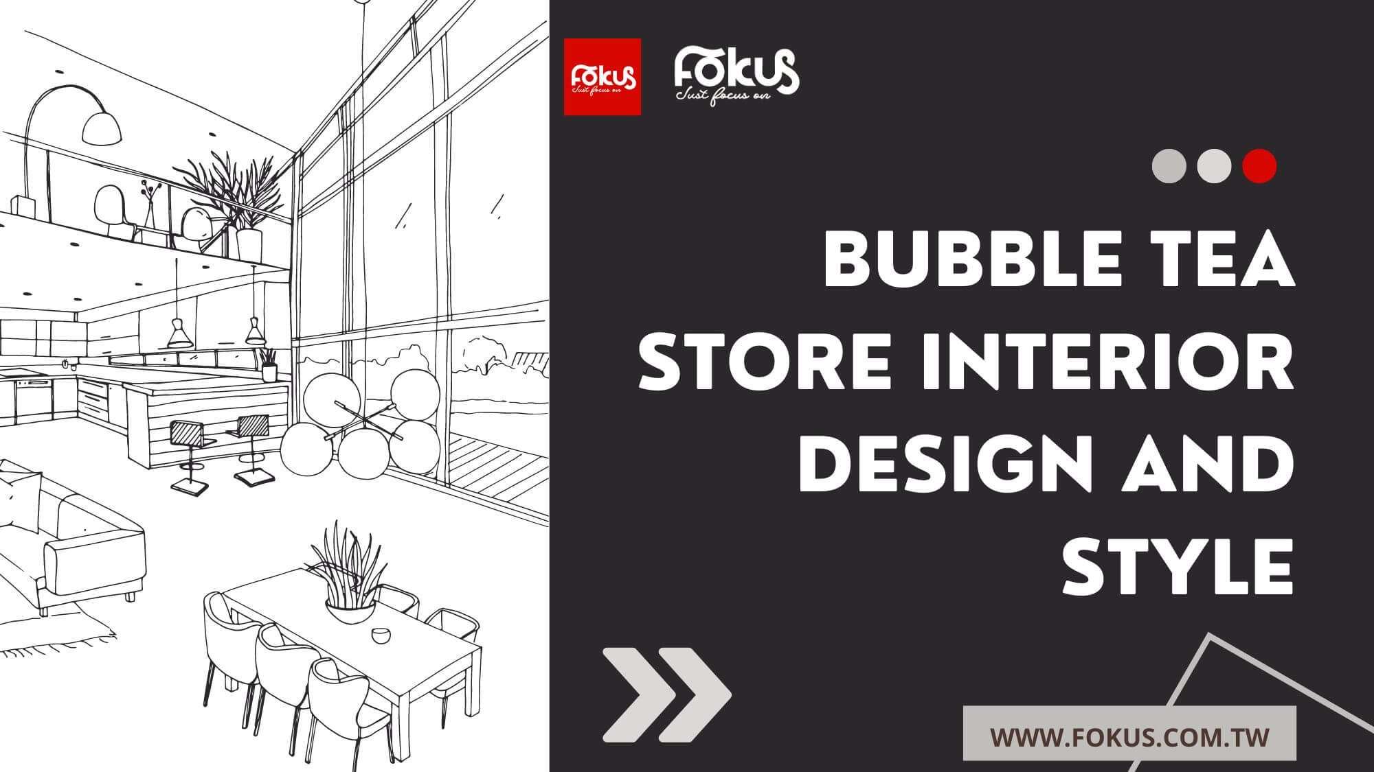 Bubble tea store interior design and style
